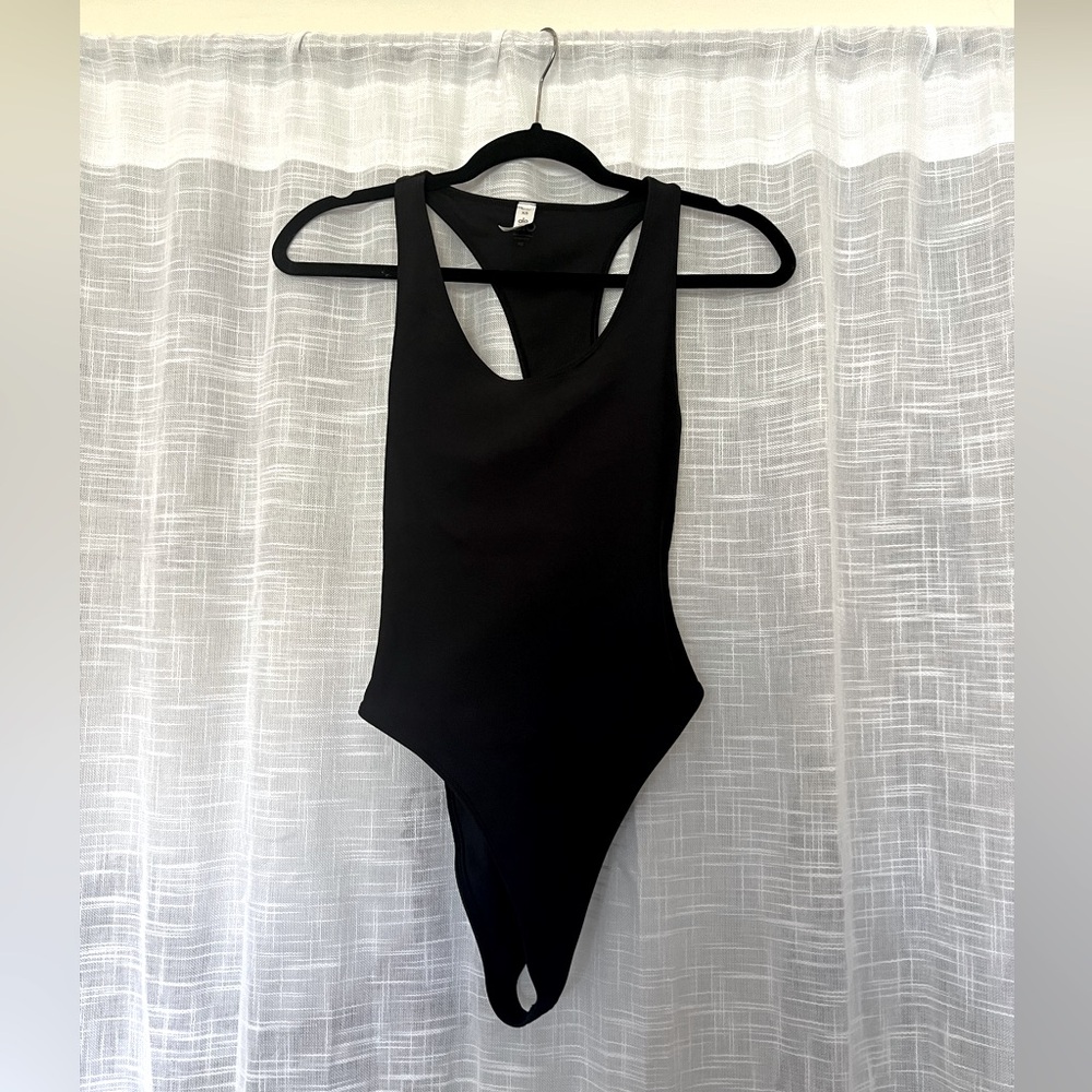ALO Black Barre Bodysuit